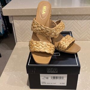 MIA Women's Braided Sandals - Gold